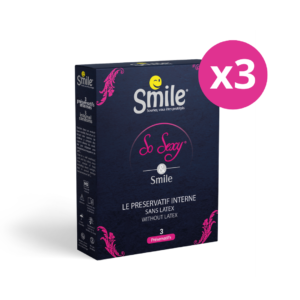 Lot de 3 boîtes de 3 préservatifs féminins