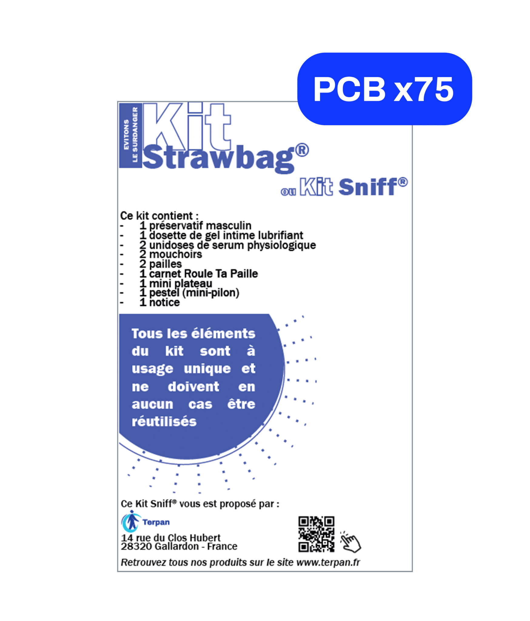 Le Kit Strawbag® par 75