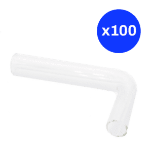 Tube coudé en verre pour Kit Base® - Boîte de 100